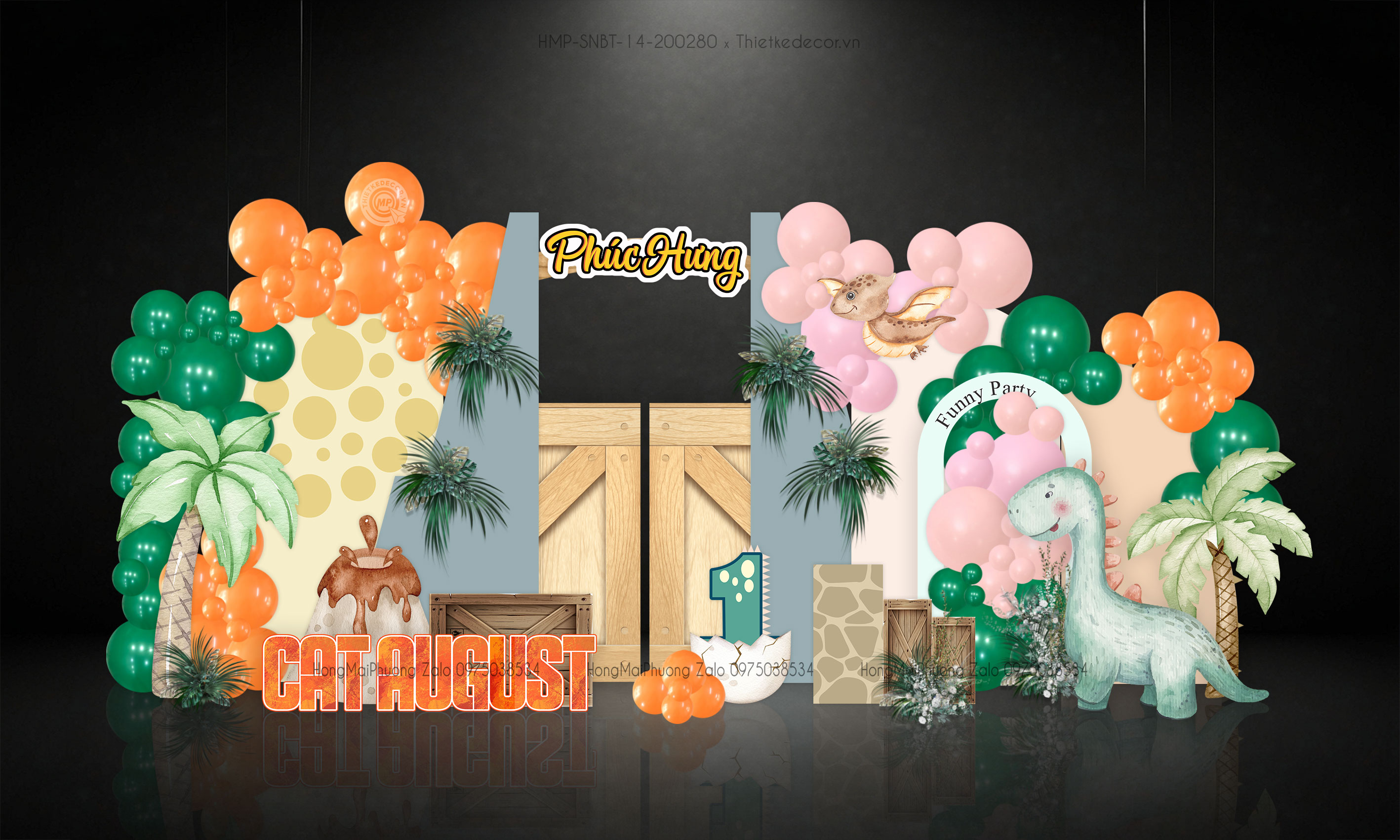 Sinh nhật bé trai chủ đề Safari- sở thú